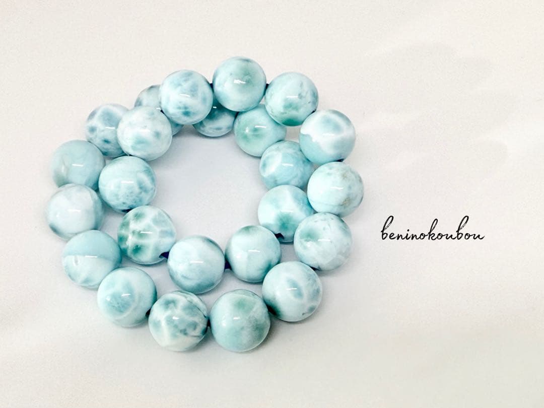 海の静けさを纏う｜高品質ラリマー 天然石ブレスレット