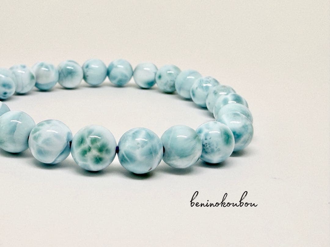 海の静けさを纏う｜高品質ラリマー 天然石ブレスレット