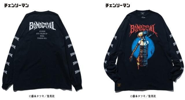 チェンソーマン×glamb ボムデビルロングスリーブTシャツ　レゼ　爆弾の悪魔
