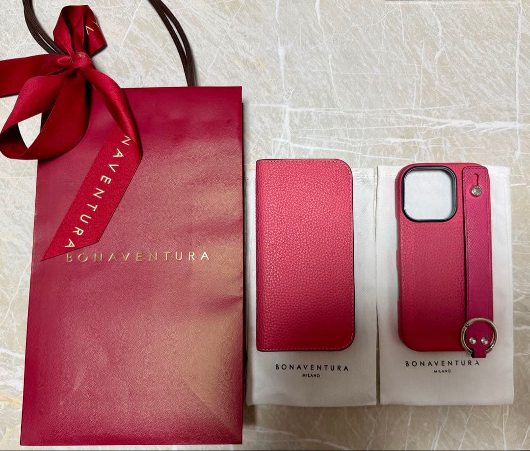 【クリーニング・枠交換済】ボナベンチュラ iPhone16Proケース 2種類