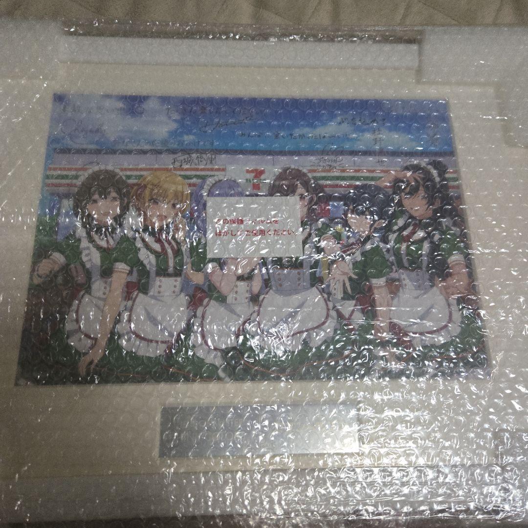 アイドルマスターシャイニーカラーズ　セブンイレブン　サイン入り額縁入りイラスト