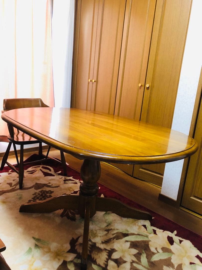 柏木工　アンティーク　猫足　ダイニングテーブル