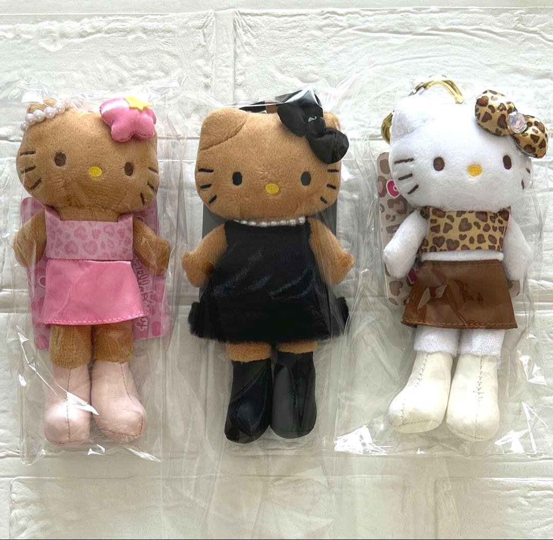 ハローキティ スタイルアップマスコット　GOGO GAL ドレス　ピンク　ヒョウ