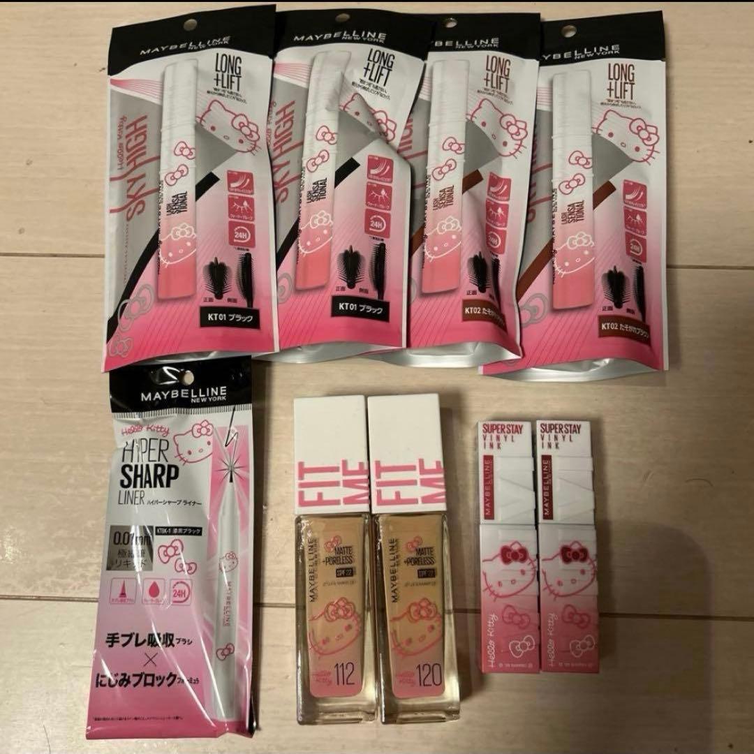 ハローキティコラボ　メイベリン　　セット