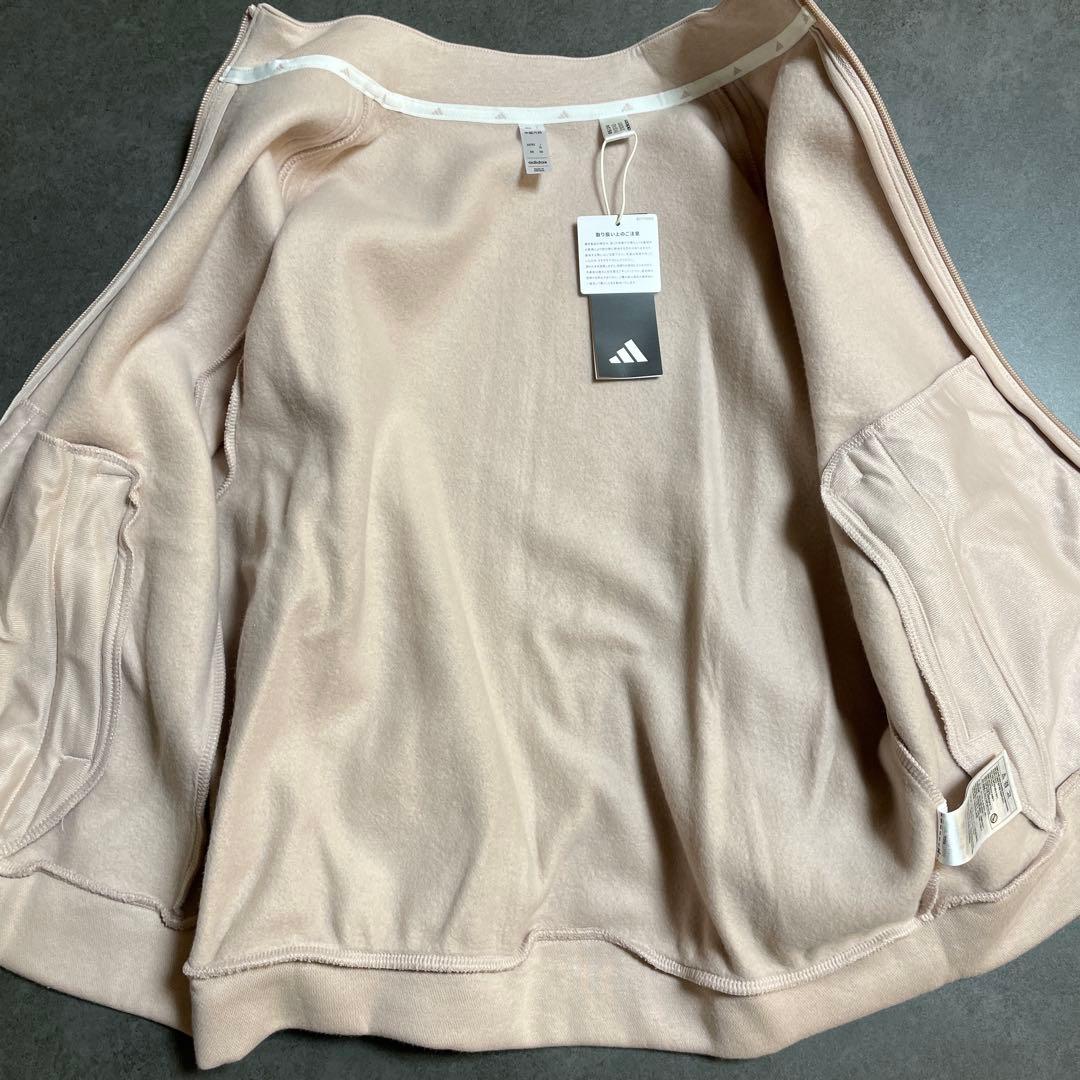 アディダスゴルフ　長袖トレーナー&スカート裏起毛セットアップ　スリーストライプス