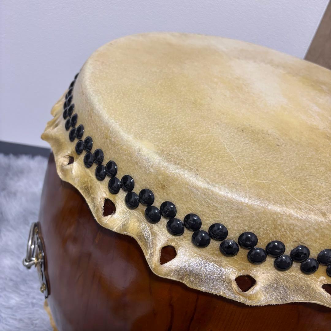 和太鼓 一尺四寸 バチ付き 耳付き