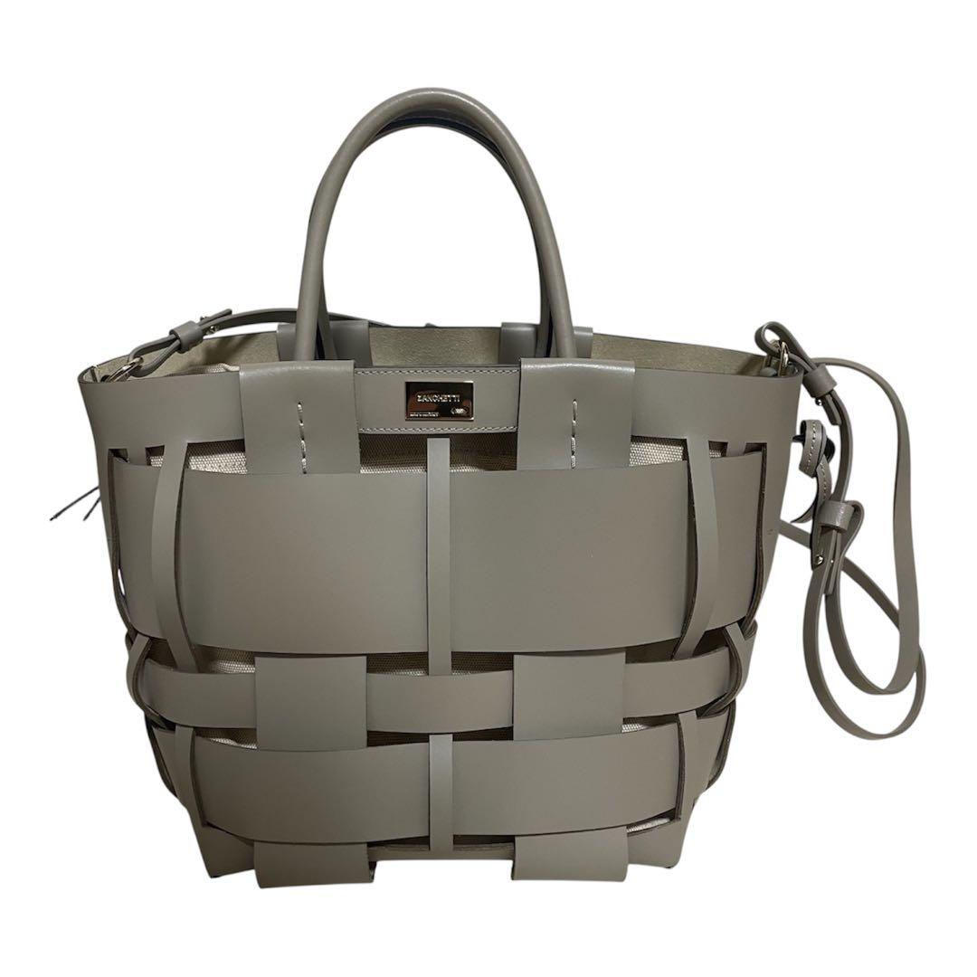 極美品 定価¥162,800 ザンケッティ WOVEN BUCKET バッグ