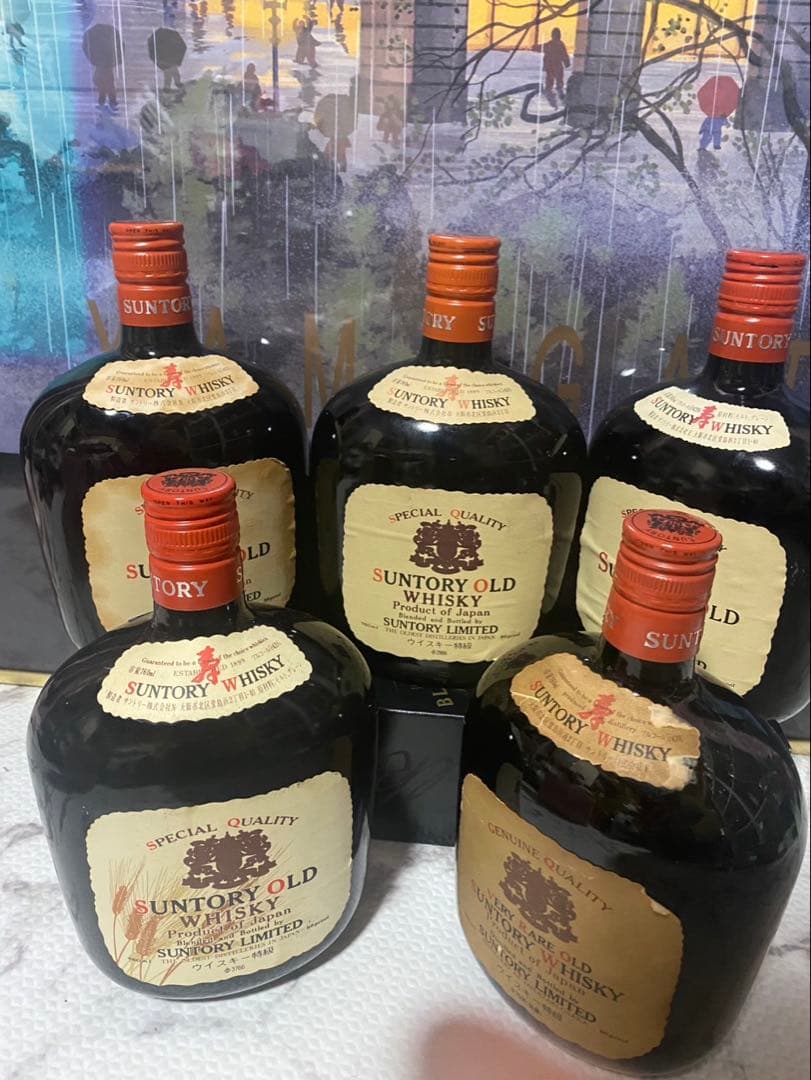 希少⭐️サントリー オールド ウイスキー 特級　5本セット　古酒　当時物・堂島通