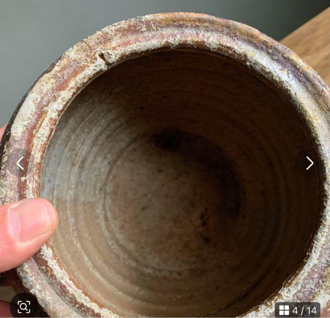 信楽焼 壺 枯れ壺 江戸期 信楽壺 古信楽 古美術 古い壺 古道具 アンティーク