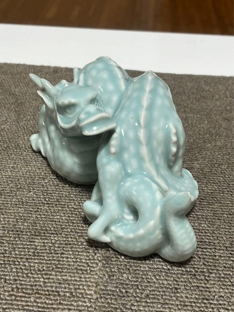 一枝庵 林 沐雨 作 亥 龍　陶器 置物　インテリア　伝統工芸