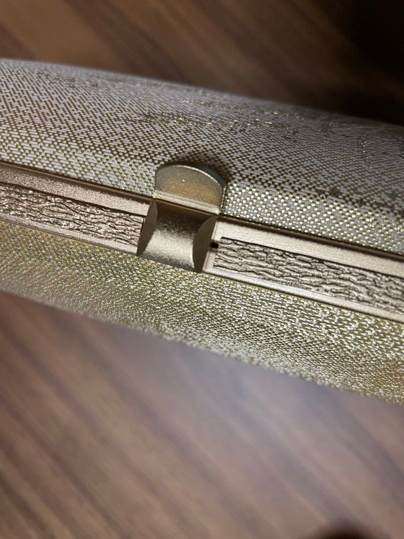 和装用　礼装　佐賀錦　Ｍ〜Ｌサイズ　留袖用 日本製 草履バッグ ゴールド 花柄