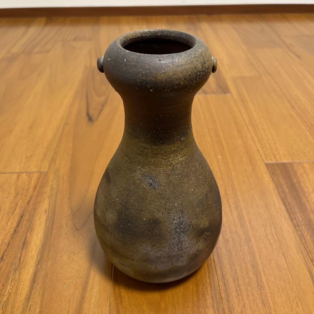 人間国宝　伊勢崎淳 備前焼き　花入れ　花瓶　箱無し　陶印
