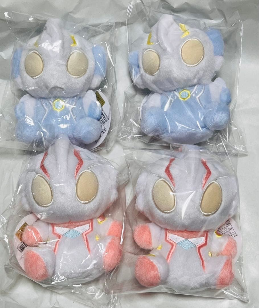 ウさんルトラマン パステル ふわふわお座りぬいぐるみ メビウス ヒカリ 各2点