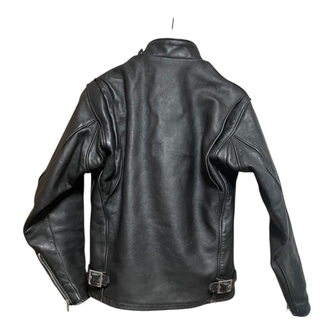 Schott ショット ライナー付 レザー シングルライダースジャケット 34