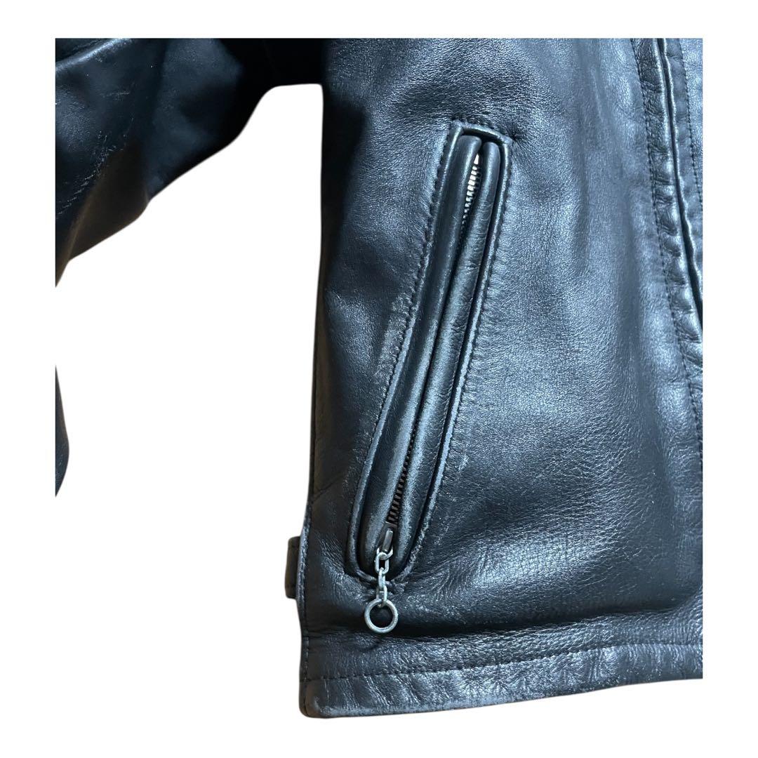 Schott ショット ライナー付 レザー シングルライダースジャケット 34