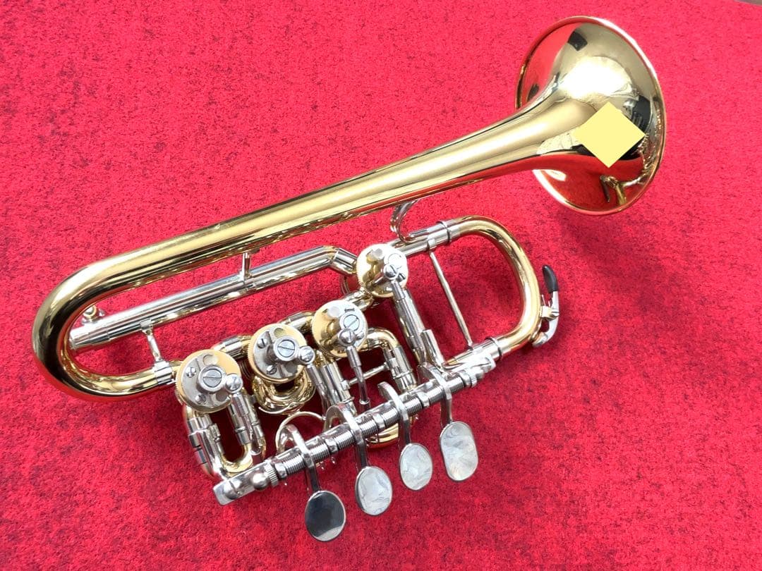 蓬*様 【目玉商品】ロータリーピッコロトランペット ほぼ未使用 中国製