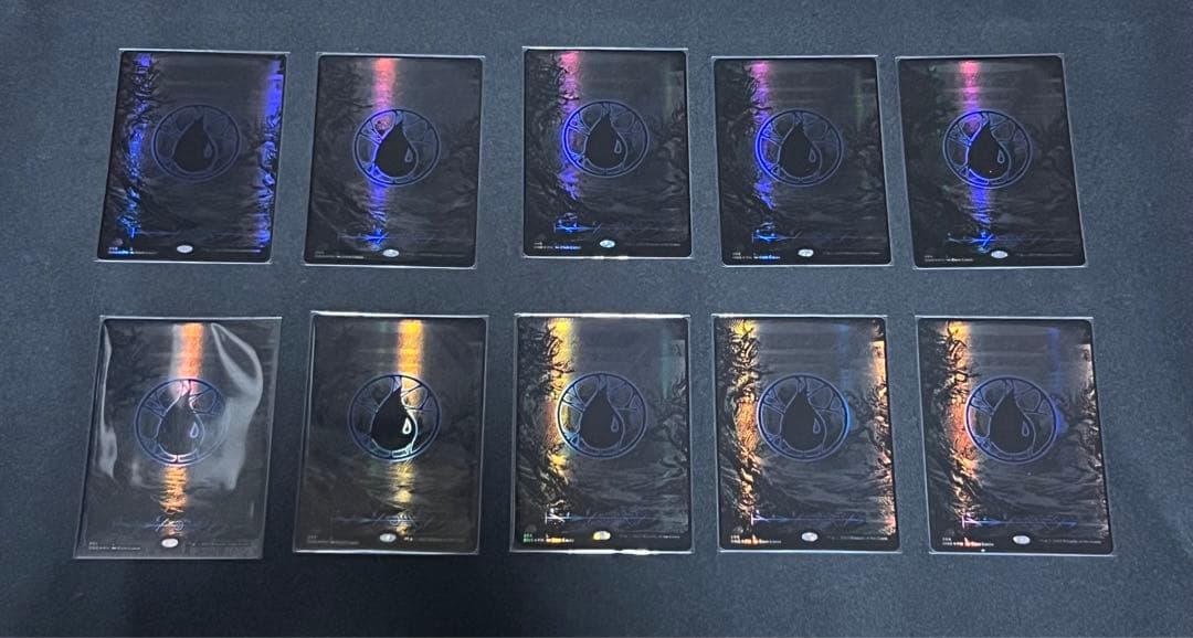 mtg オイルスリック土地　各種10枚セット