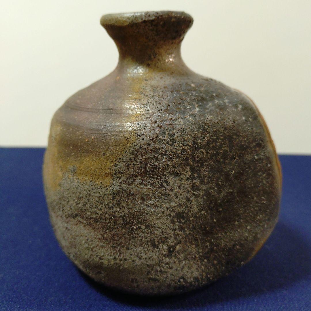 【備前焼】中村六郎　備前窯変徳利