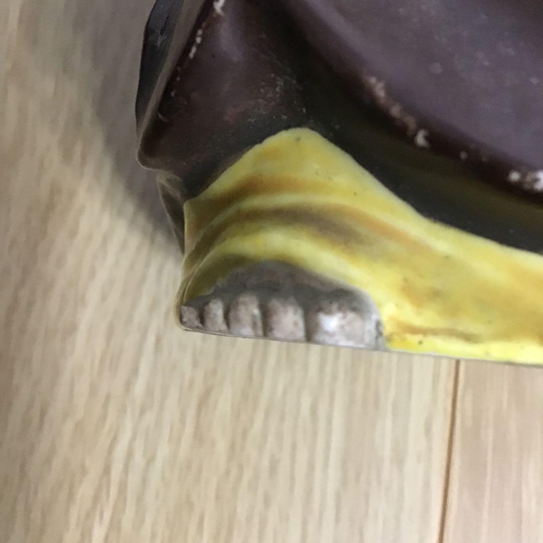 明治時代　九谷焼　布袋様　布袋さま　置物　縁起物　招福　商売繁盛