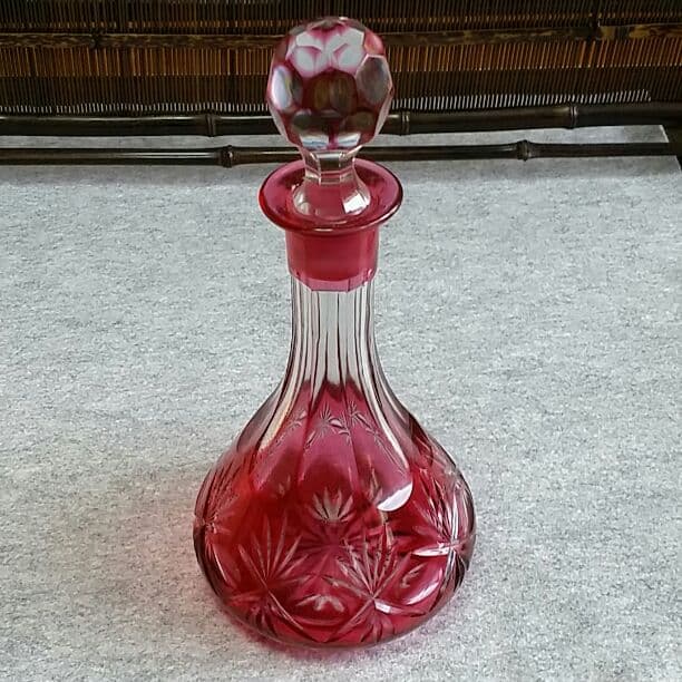 薩摩切子？　デキャンタ