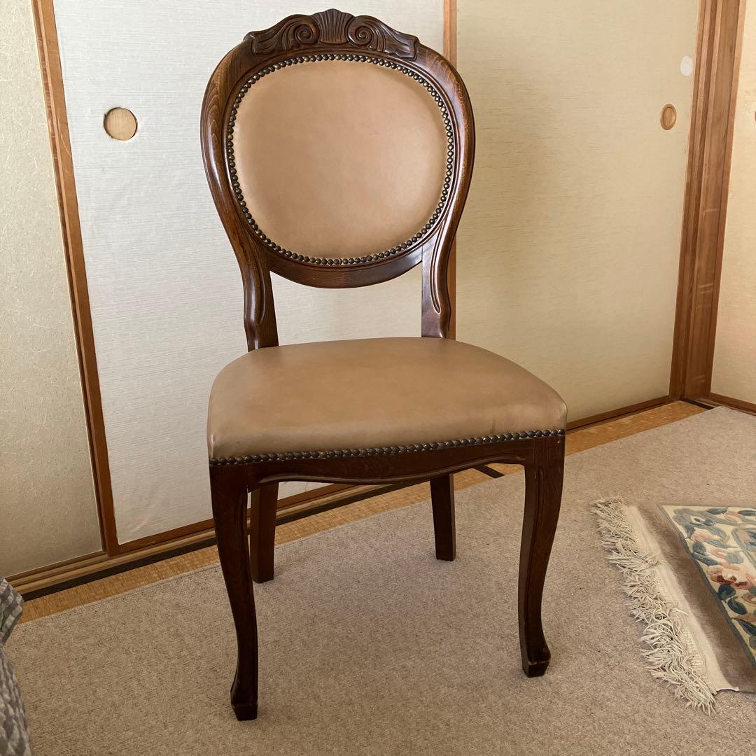 イタリア家具　アンティークダイニングチェア1