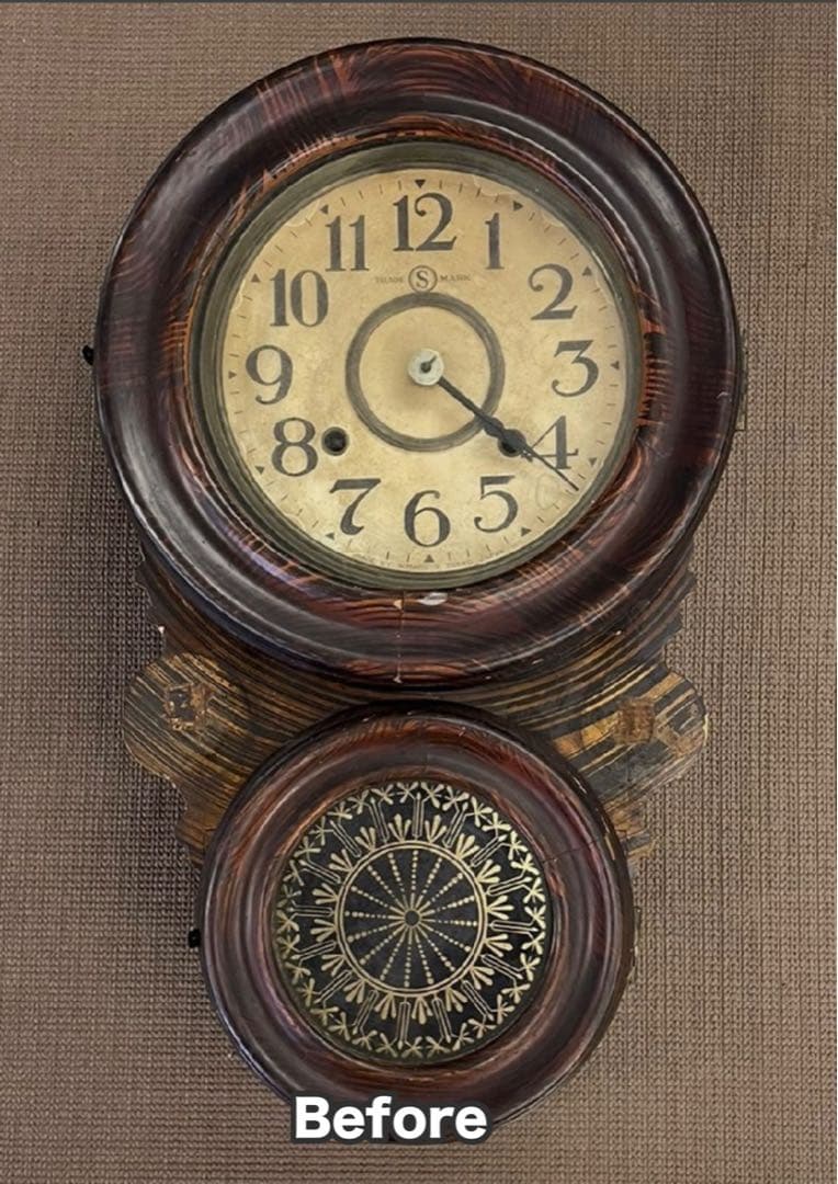 精工舎 ダルマ 四つ玉アンティーク柱時計 修復済
