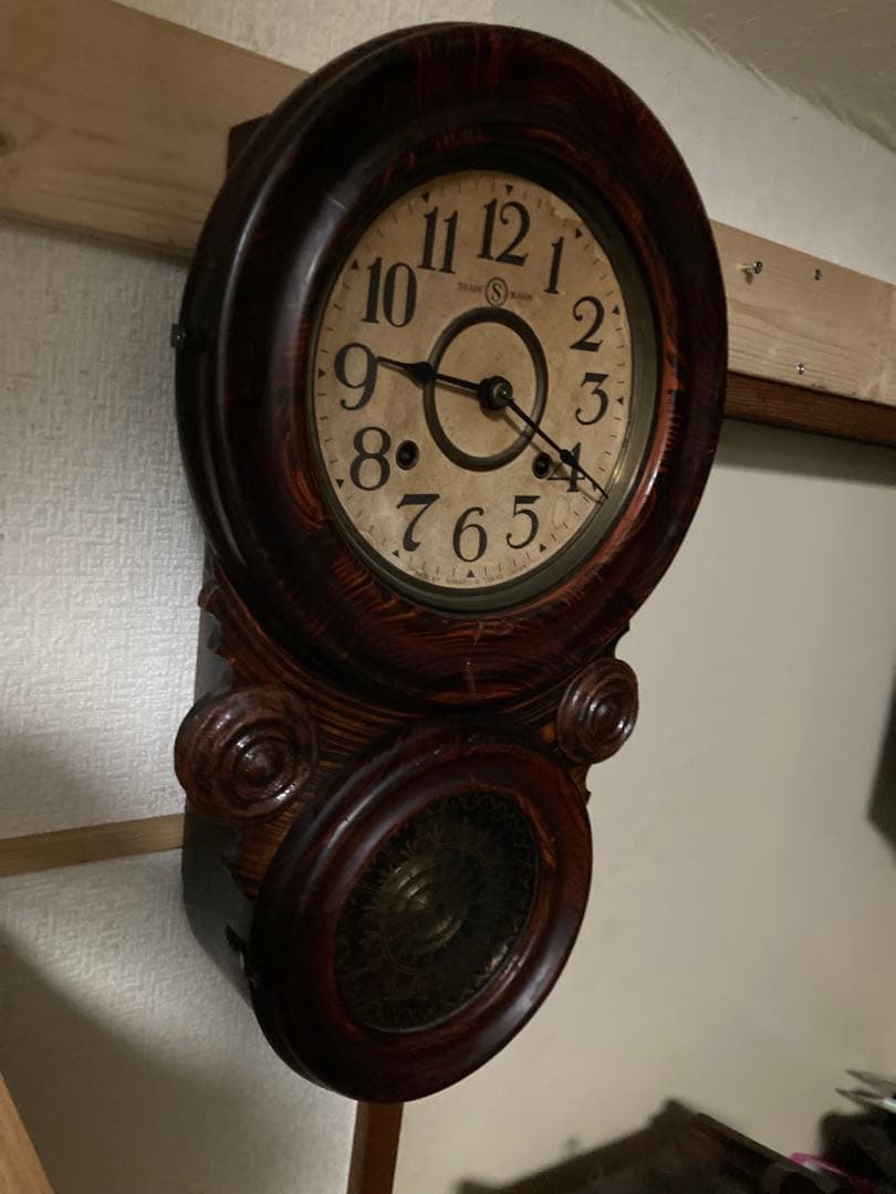 精工舎 ダルマ 四つ玉アンティーク柱時計 修復済