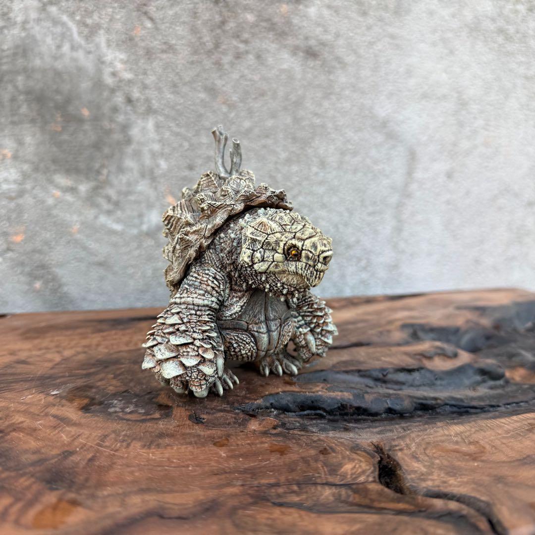 亀のフィギュア 樹脂製手作り置物 森の精霊インテリア