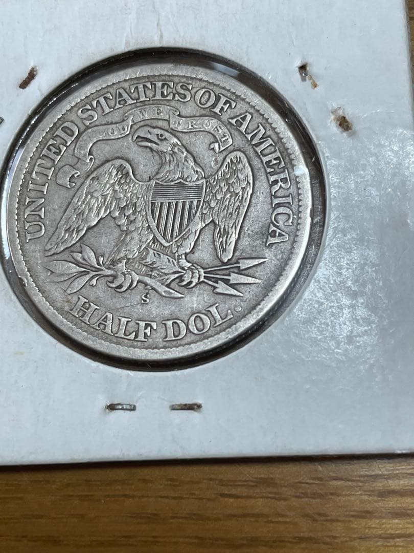 アメリカビーナス銀貨1868年