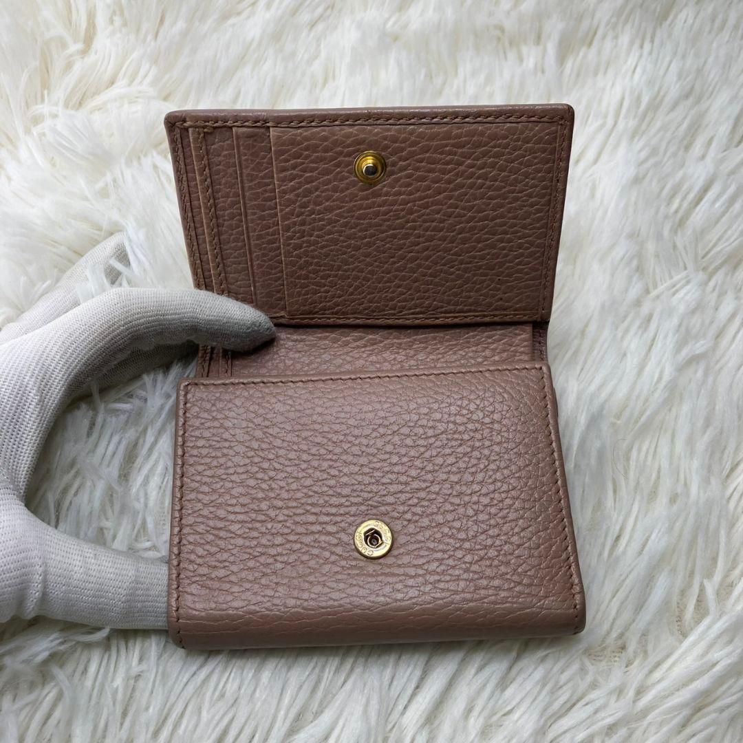 ✨美品✨　GUCCI ミニ財布　マーモント　三つ折り　GGロゴ