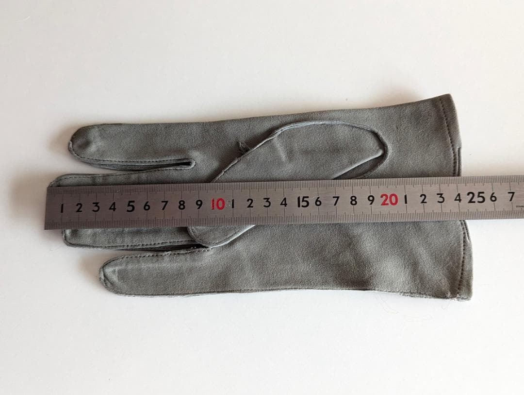 イギリスヴィンテージ 革手袋 フォーマル グレー レザーグローブ