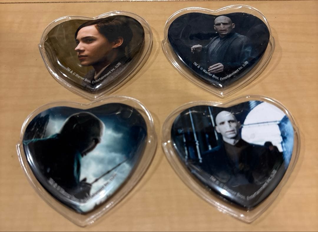 ハリー・ポッター　ハリポタ　ヴォルデモート　ハート缶バッジ