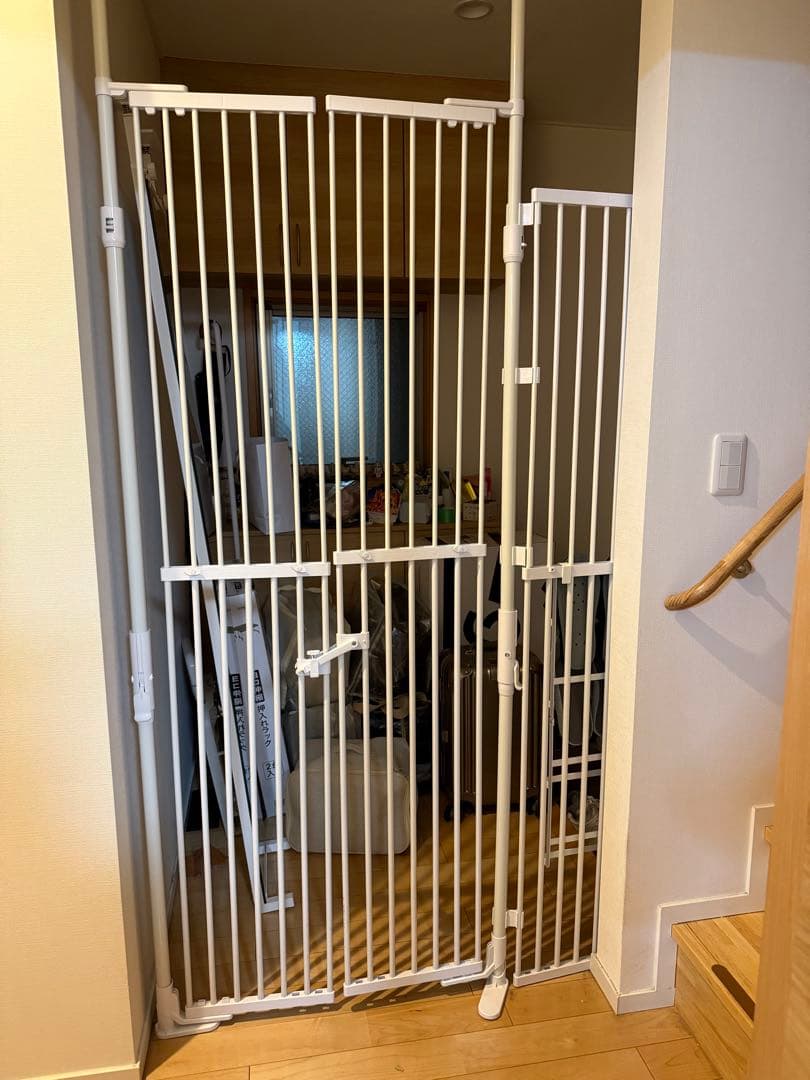 のぼれんニャン バリアフリー3 ホワイト＆増やせる拡張パーツ(脱走防止ゲート）