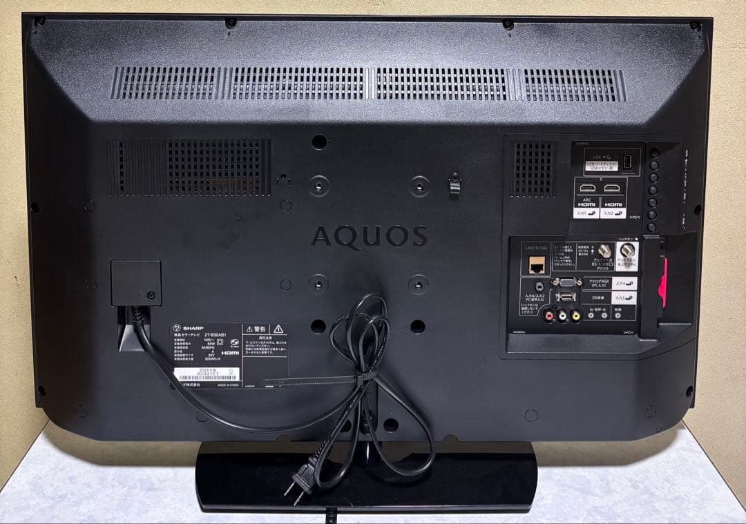SHARP 液晶テレビ 2T-B32AB1 32型 24年製✧*。