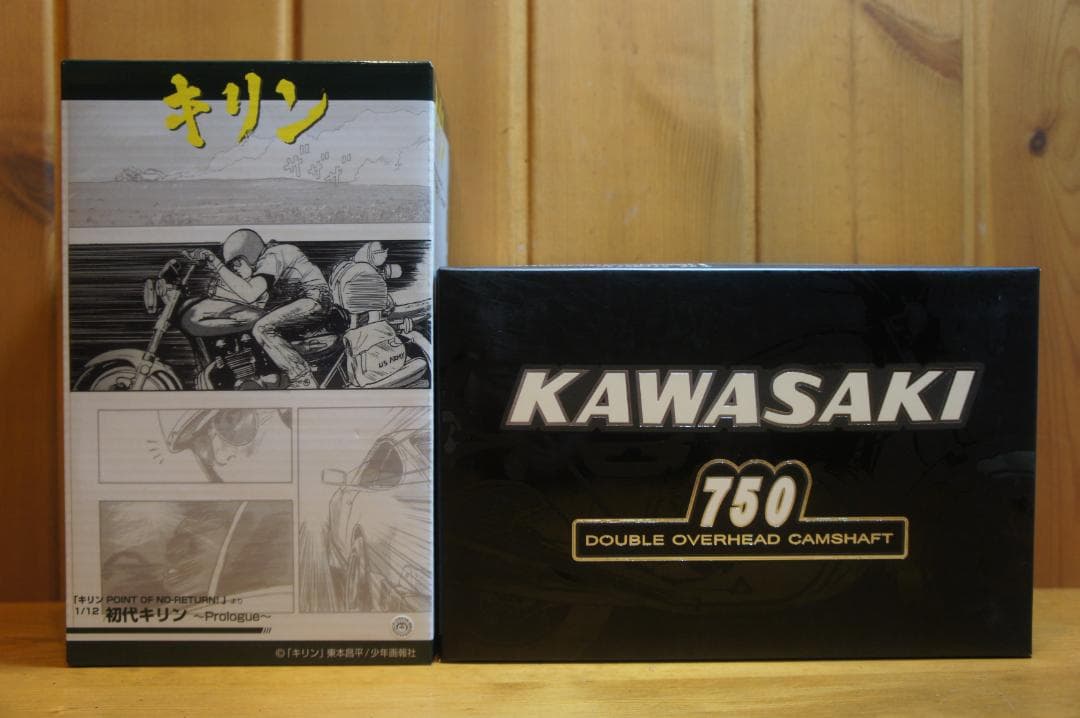 フィギュア KAWASAKI カワサキ 750RS Z2 ZⅡ＋初代キリン