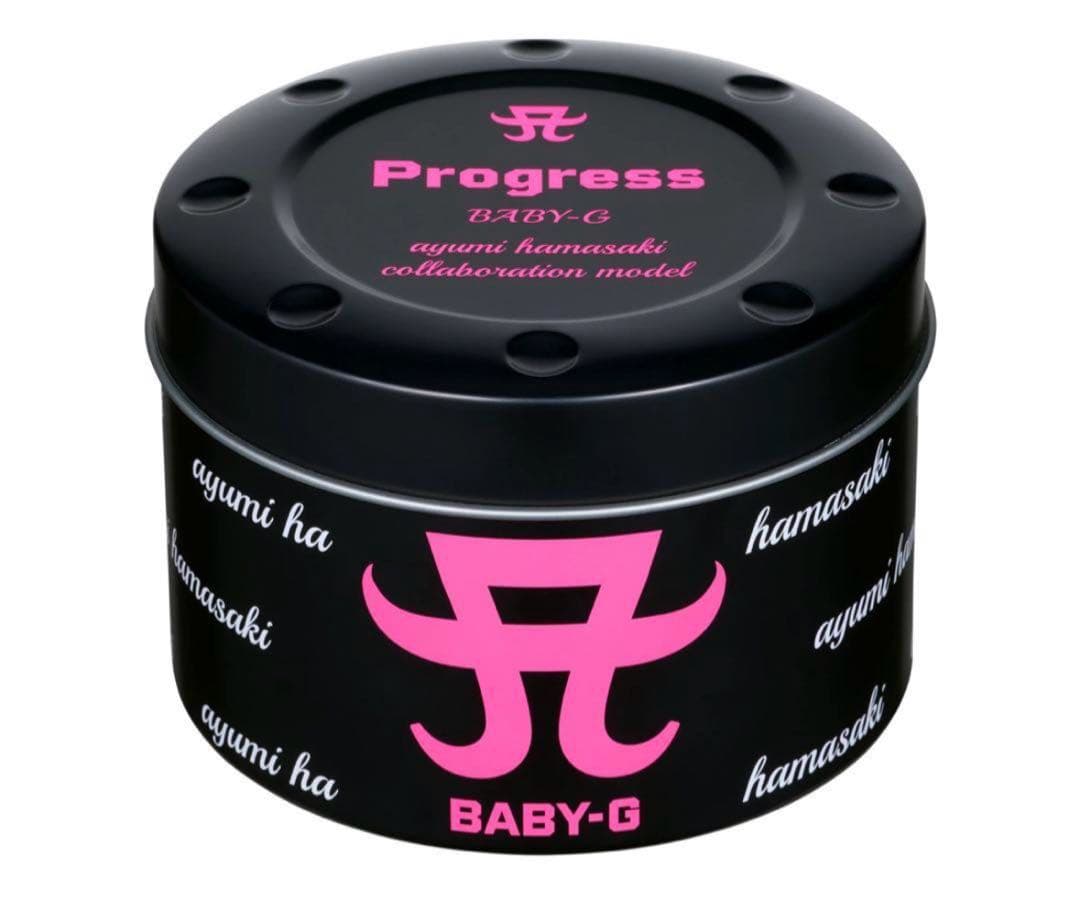 浜崎あゆみ CASIO BABY-G ブラック/ピンク デジタル腕時計