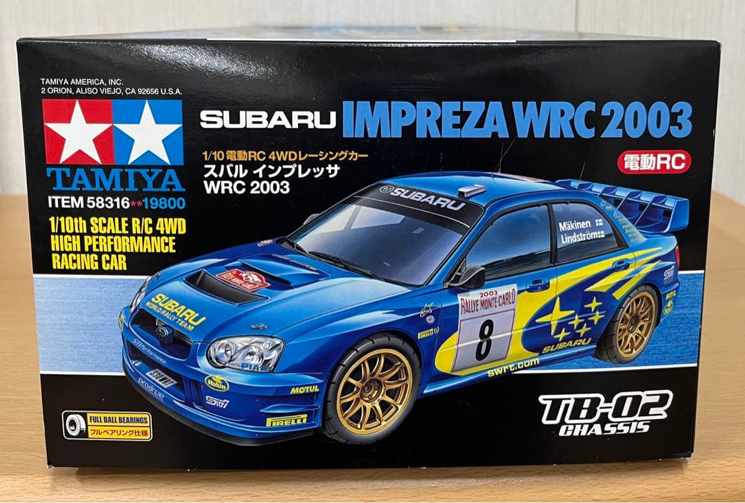 ホビーラジコン TAMIYA SUBARU IMPREZA WRC 2003 1/10