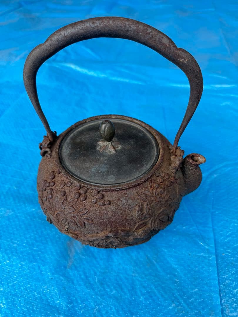 大国造之鉄瓶 龍文堂 アンティーク 骨董