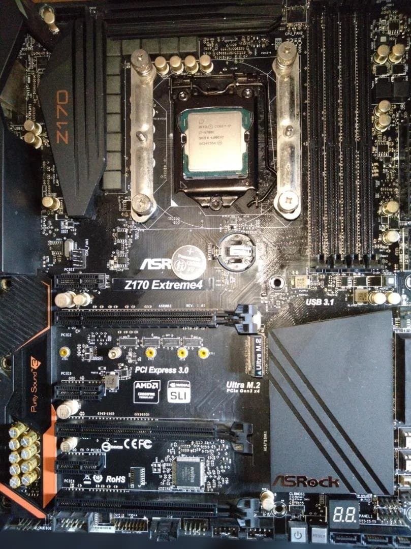 【動作値下】ASRockZ170 Extreme4 i7-6700K CPUF付