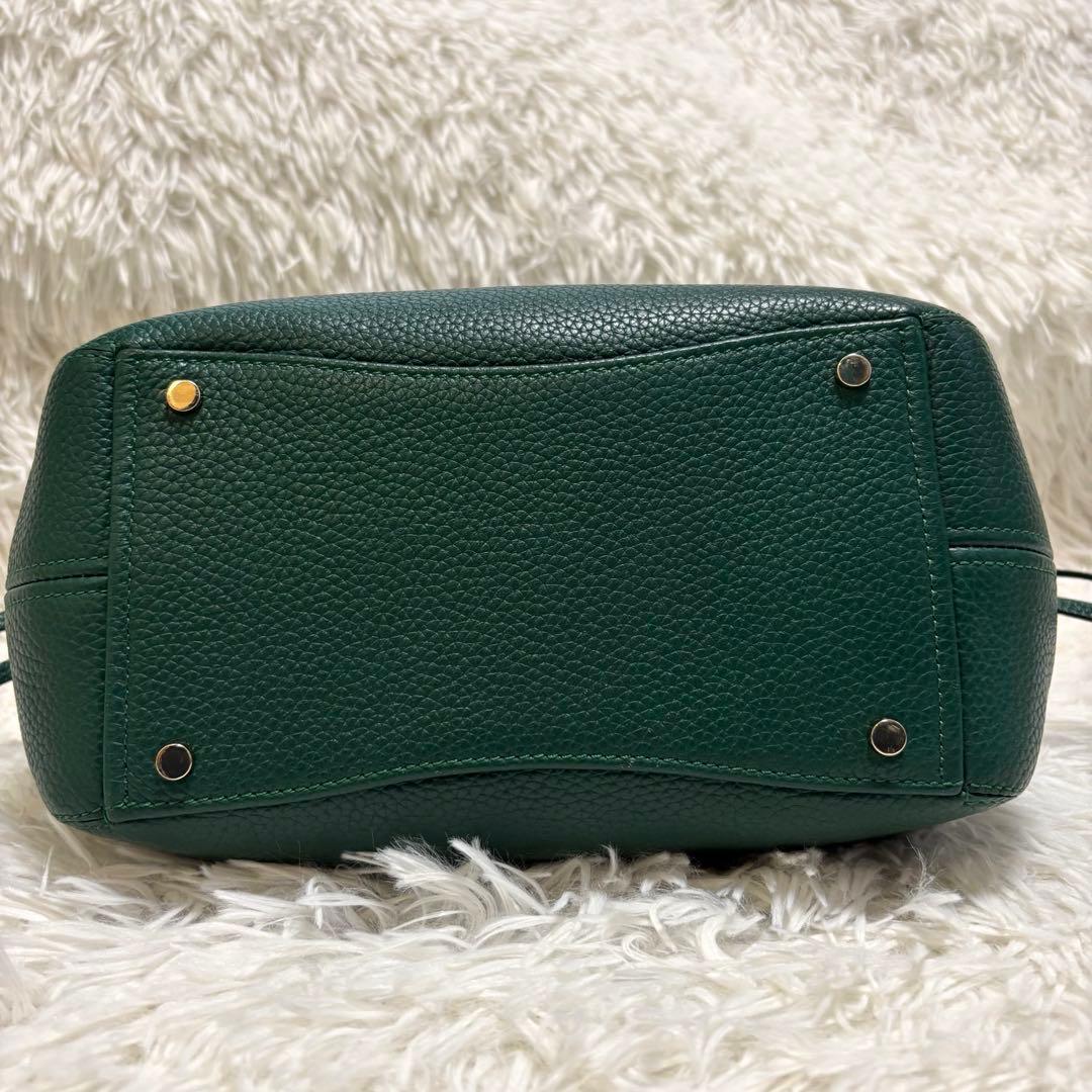 美品★ケイトスペード ダンプリング 2wayバッグ レザー グリーン