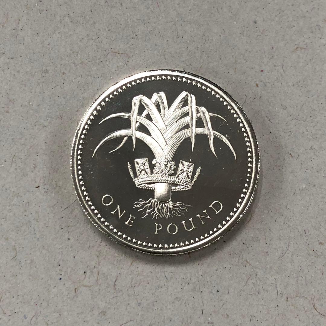 2269.【イギリス】1985年1ポンド銀貨　希少　古銭　　プルーフ硬貨