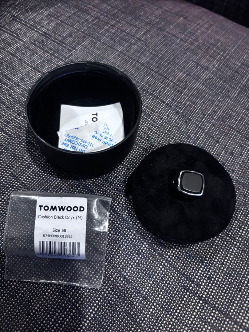 tomwood Cushion Black Onyx ring サイズ58