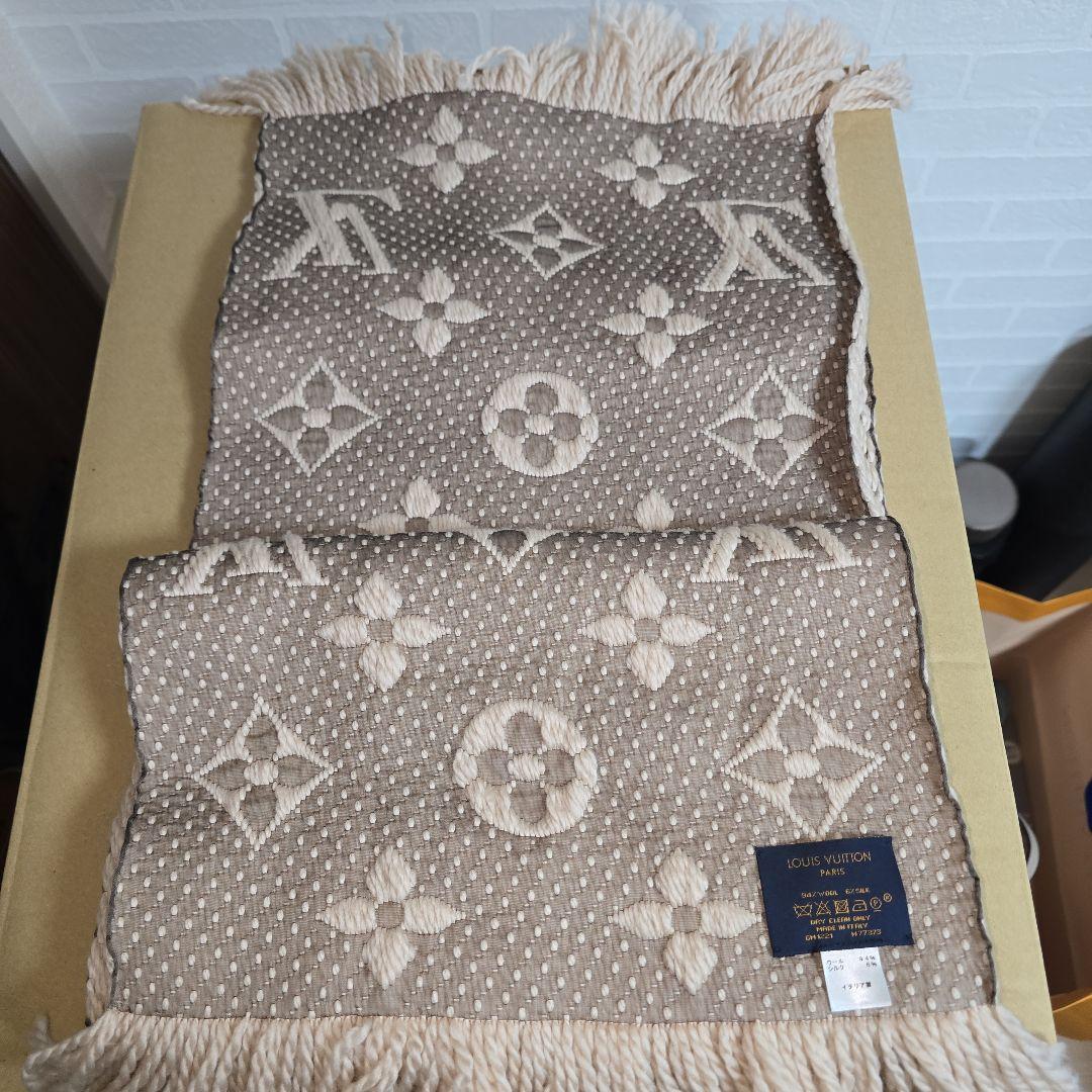 Louis Vuitton マフラー ウールシルク混