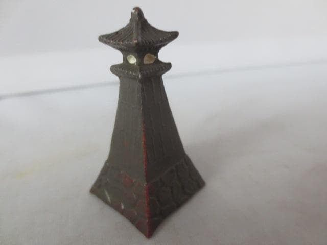 R7/09/25-2　銅器やぐら　添配　添景　盆景パーツ　水石　高さ約4.5㎝