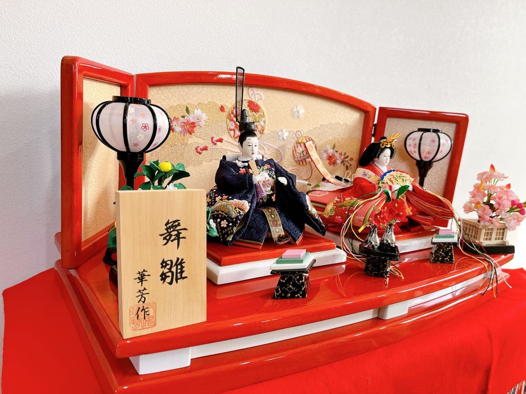 伝統的なひな人形セット　※オマケ付き