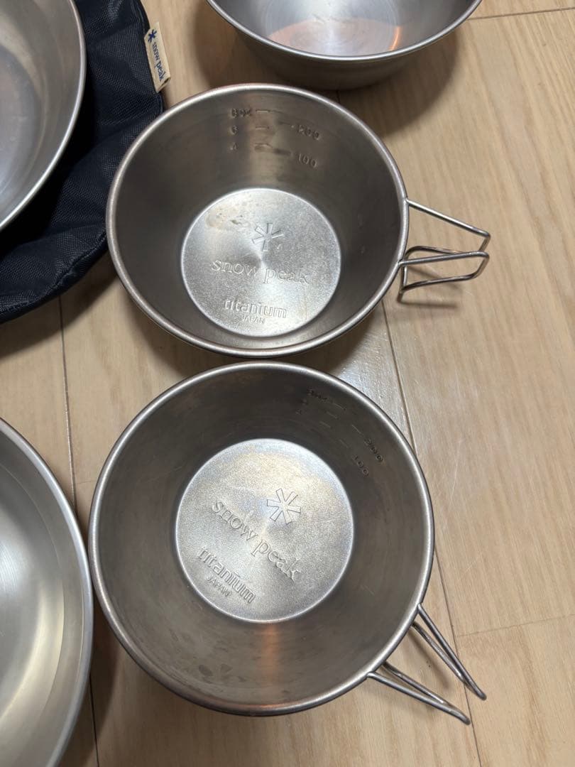 スノーピーク　peak スノピ　テーブルウェアーセットL シェラカップ