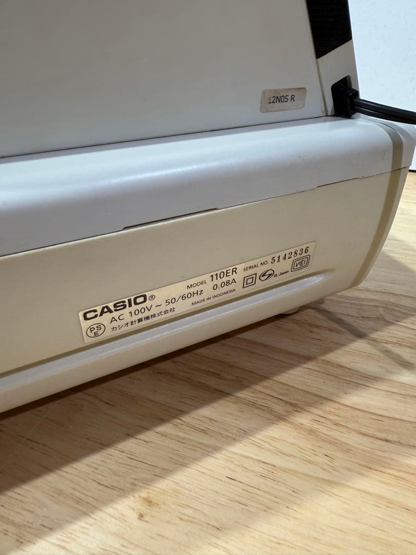 CASIOレジスター　110ER 動作確認済み