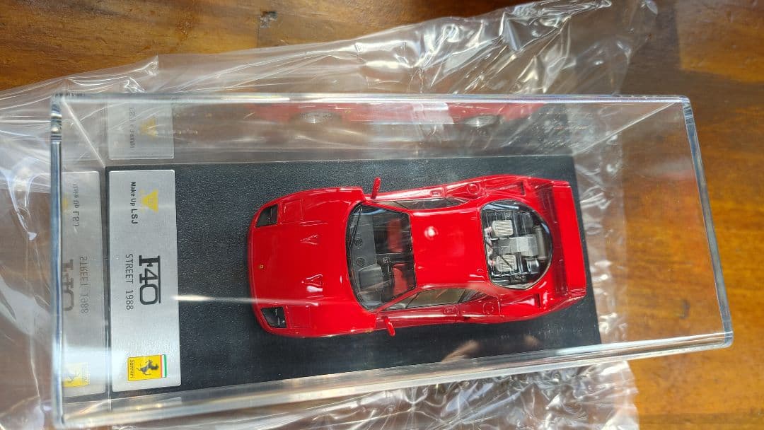 美品MAKE UP FerrariF40.1988 赤　1/43