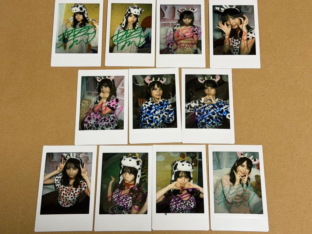 桃月なしこ サイン入りチェキ11枚セット