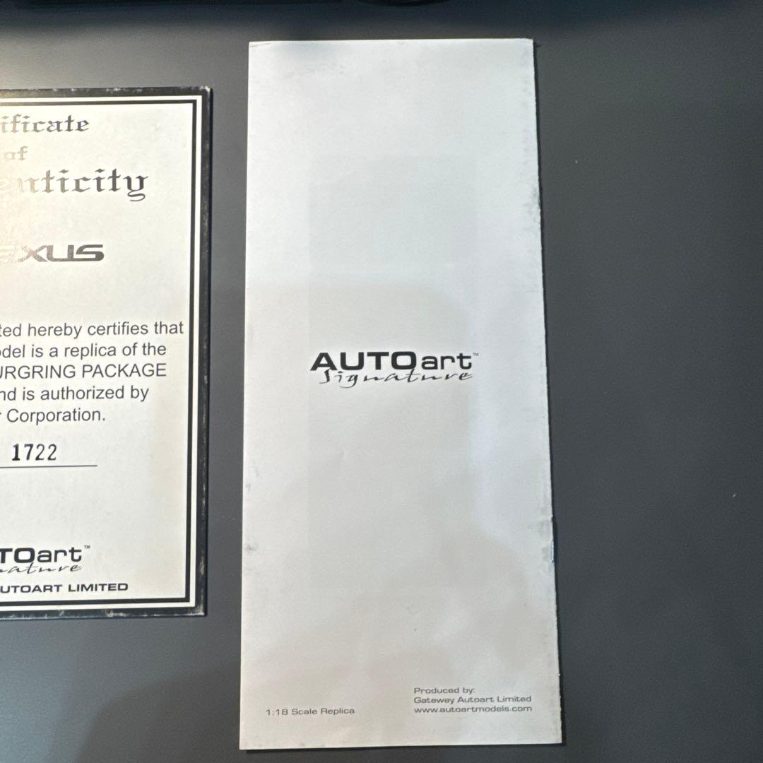 オートアート　レクサスLFAニュルブルクリンクパッケージ　マットブラック